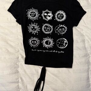Celestial Black Short Sleeve Tee